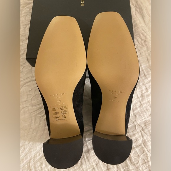 Rag & Bone Black Aslen Suede Boots Size 10 NIB - Picture 6 of 15